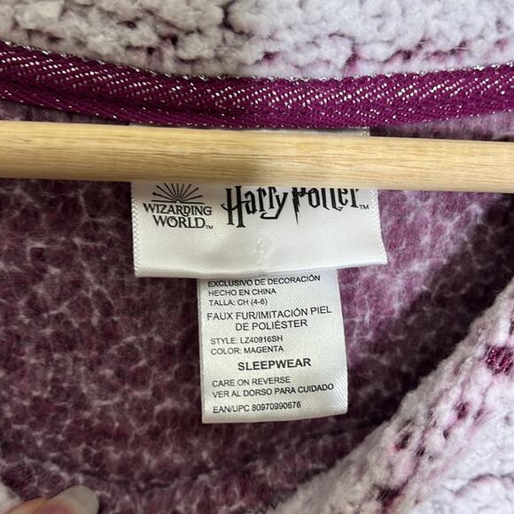 Wizarding World Harry Potter Marshmallow Fleece Sleepwear Top PJ Shirt Small - Picture 3 of 5